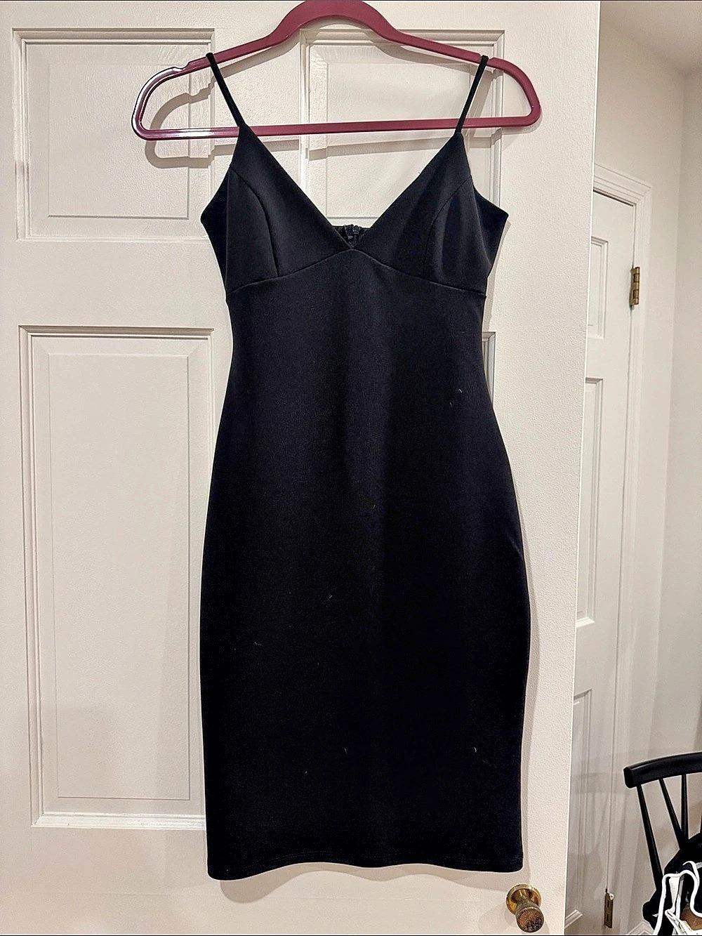 Blue Blush Black Mini Dress Like New
